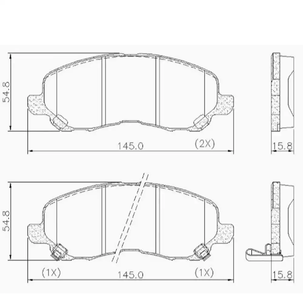 PASTILHA FREIO DIANTEIRA ASX 2.0 16V 2011 A 2018
