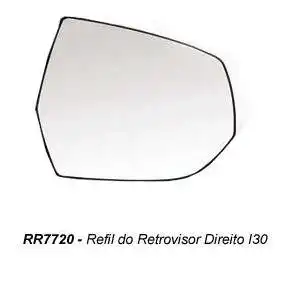 VIDRO ESPELHO HYUNDAI I30 ESQ