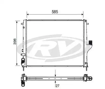 RADIADOR RENAULT DUSTER 1.6 2.0 2012 A 2015