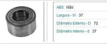 ROLAM RODA DIANT FIAT PALIO 1.8 2002 A 2013 S/ABS