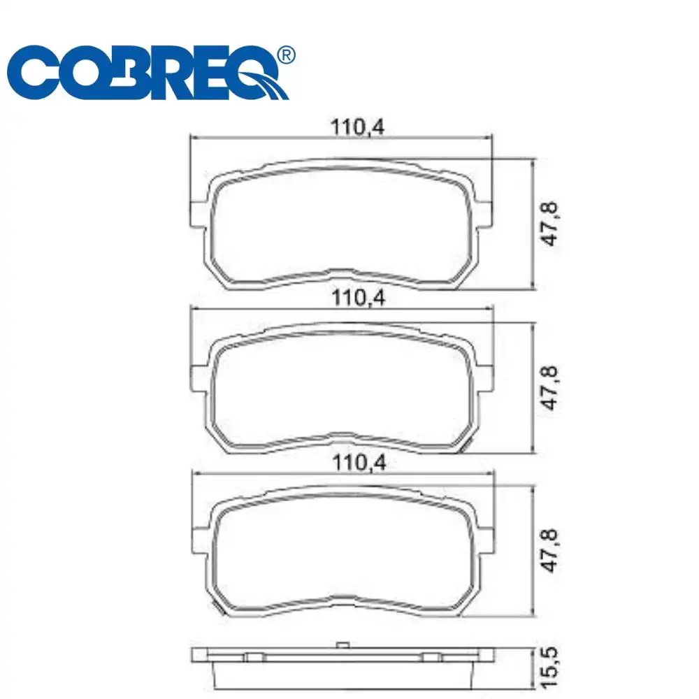 PASTILHA FREIO TRASEIRA HYUNDAI VERA CRUZ 2007/