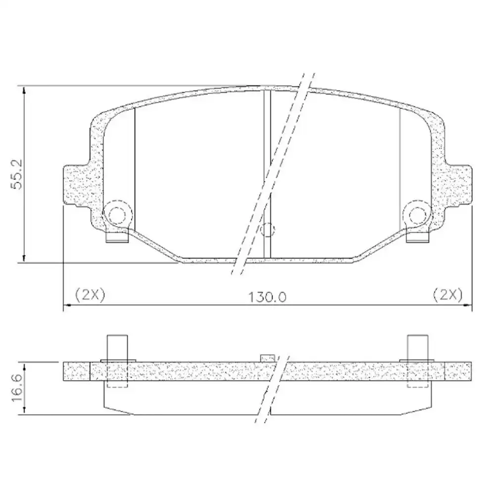PASTILHA FREIO TRASEIRA FIAT FREEMONT 2.4 16V 2011 A 2016 SI