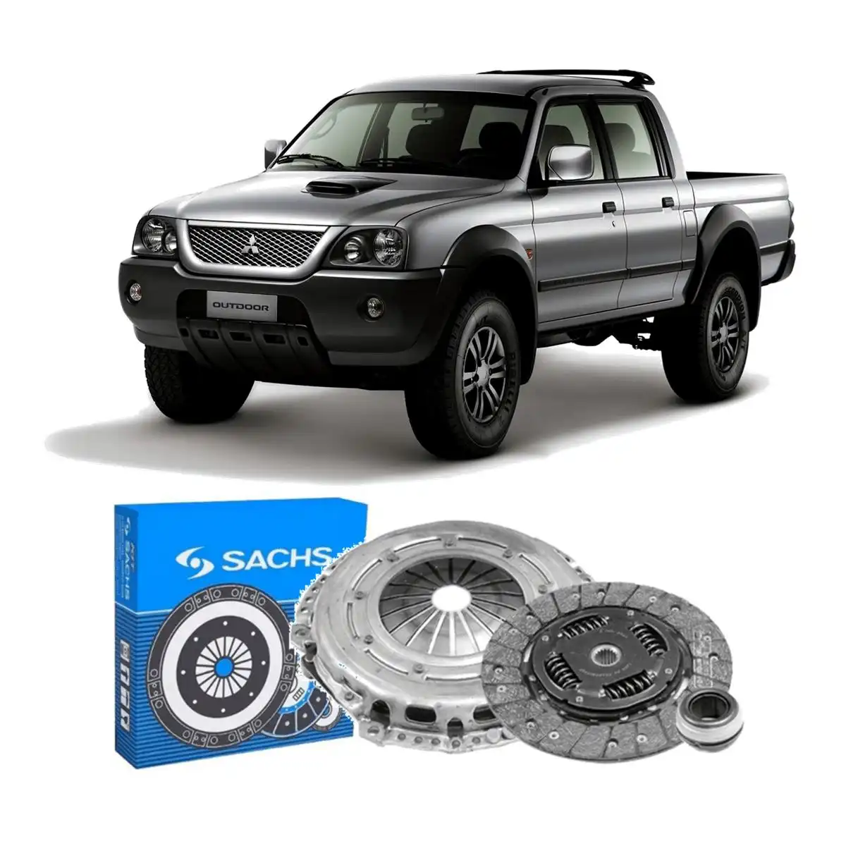 KIT EMBREAGEM MITSUBISHI L-200 2.5 1992 A 2004 DIESEL
