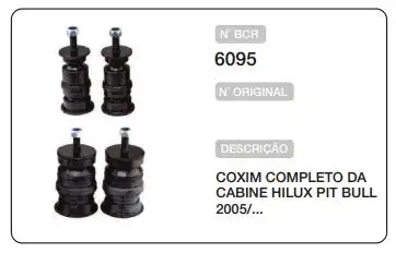 CALCO CABINE TOYOTA HILUX 2005 A 2015