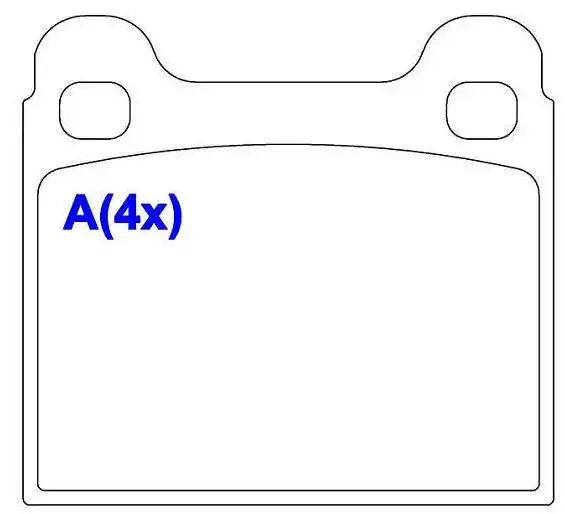 PASTILHA FREIO DIANTEIRA CHEVETTE TEVES (SERVE TRAS OMEGA)