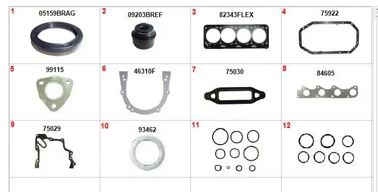 JUNTA MOTOR GOL POWER 1.6 8V FOX 1.6 8V 03/ FOX GOLF FIBRA
