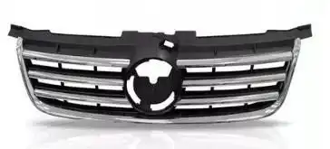 GRADE RADIADOR BORA 08/11 PRETA C/ FRISO CROMADO