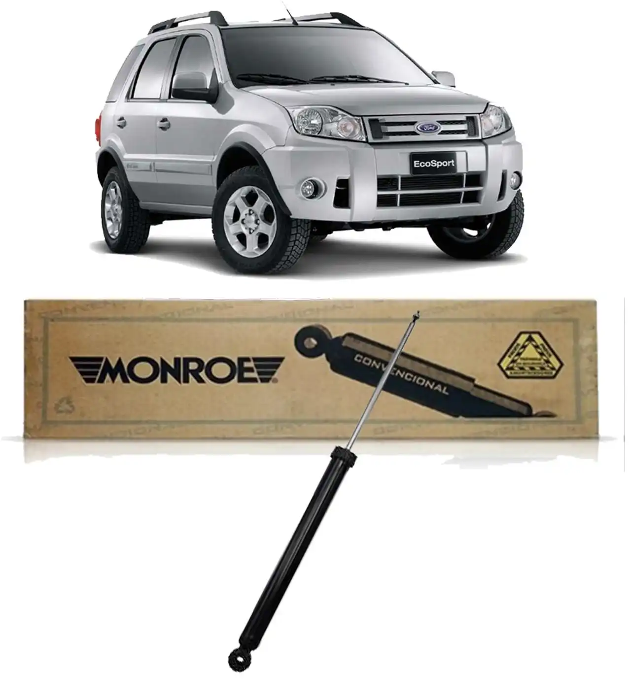 AMORTECEDOR TRASEIRO ECOSPORT 2001 A 2012