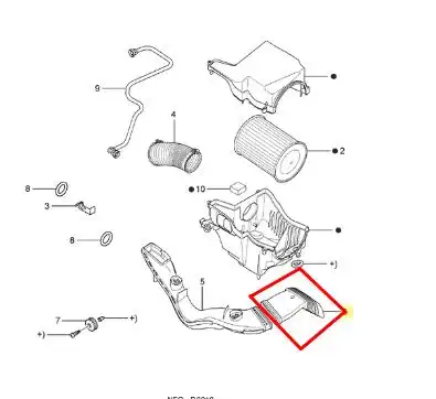 TUBO ADMISSAO FILTRO AR FOCUS 2.0 2009 A 2013