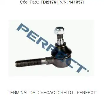 PONTEIRA DIRECAO OMEGA SUPREMA 93/97 (CURTA) ESQ ROSCA DIR