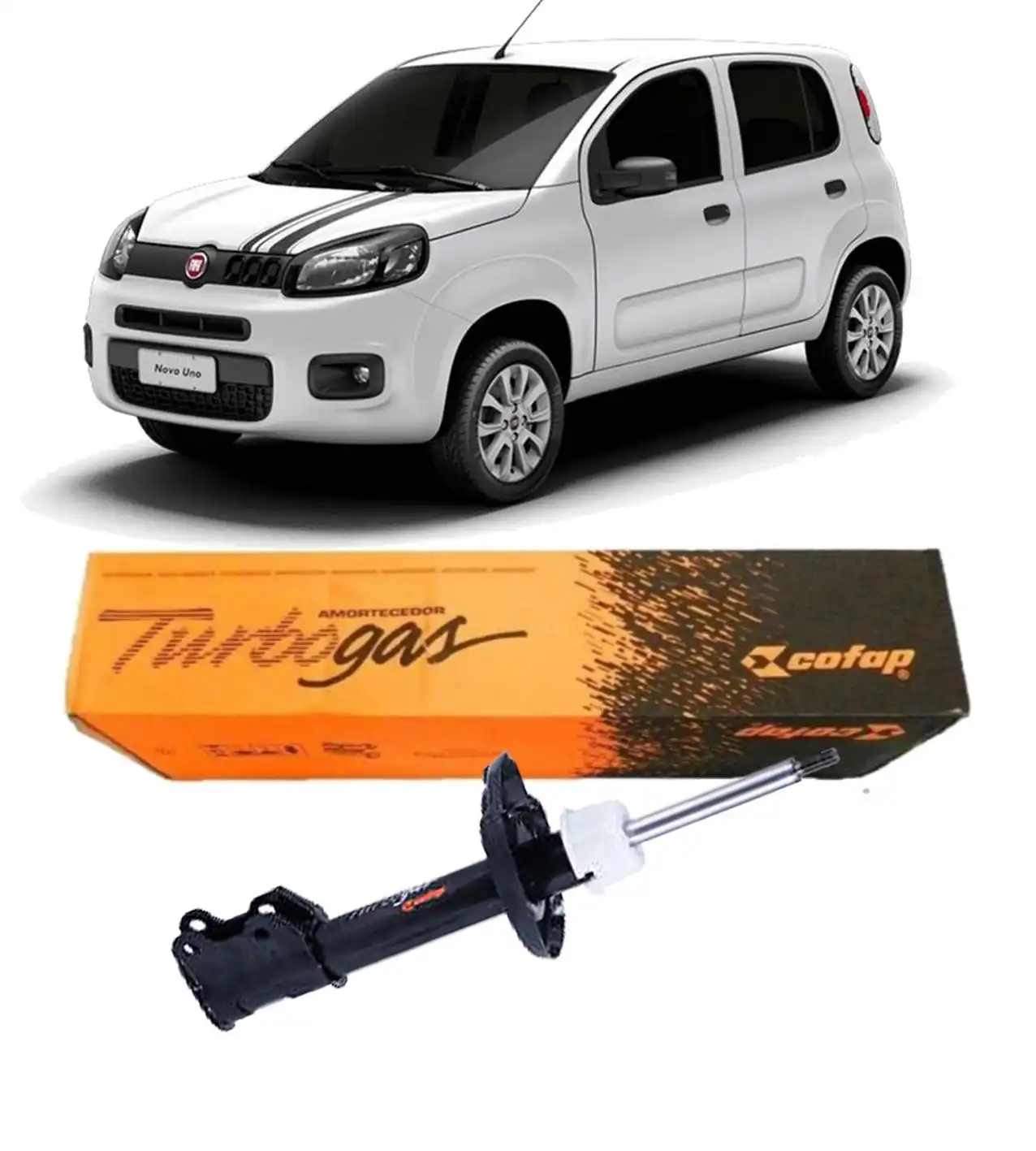 AMORTECEDOR DIANTEIRO FIAT UNO 2010 A 2021 ESQUERDO