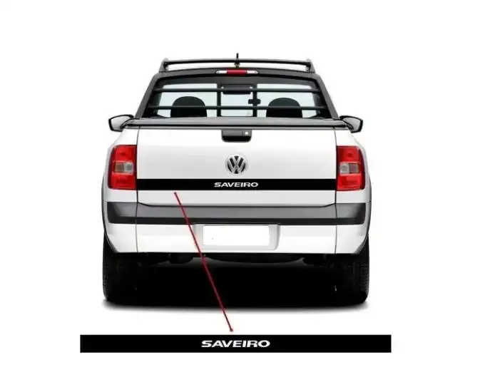 FAIXA TAMPA TRAS SAVEIRO GER VI  (SAVEIRO PRATA)