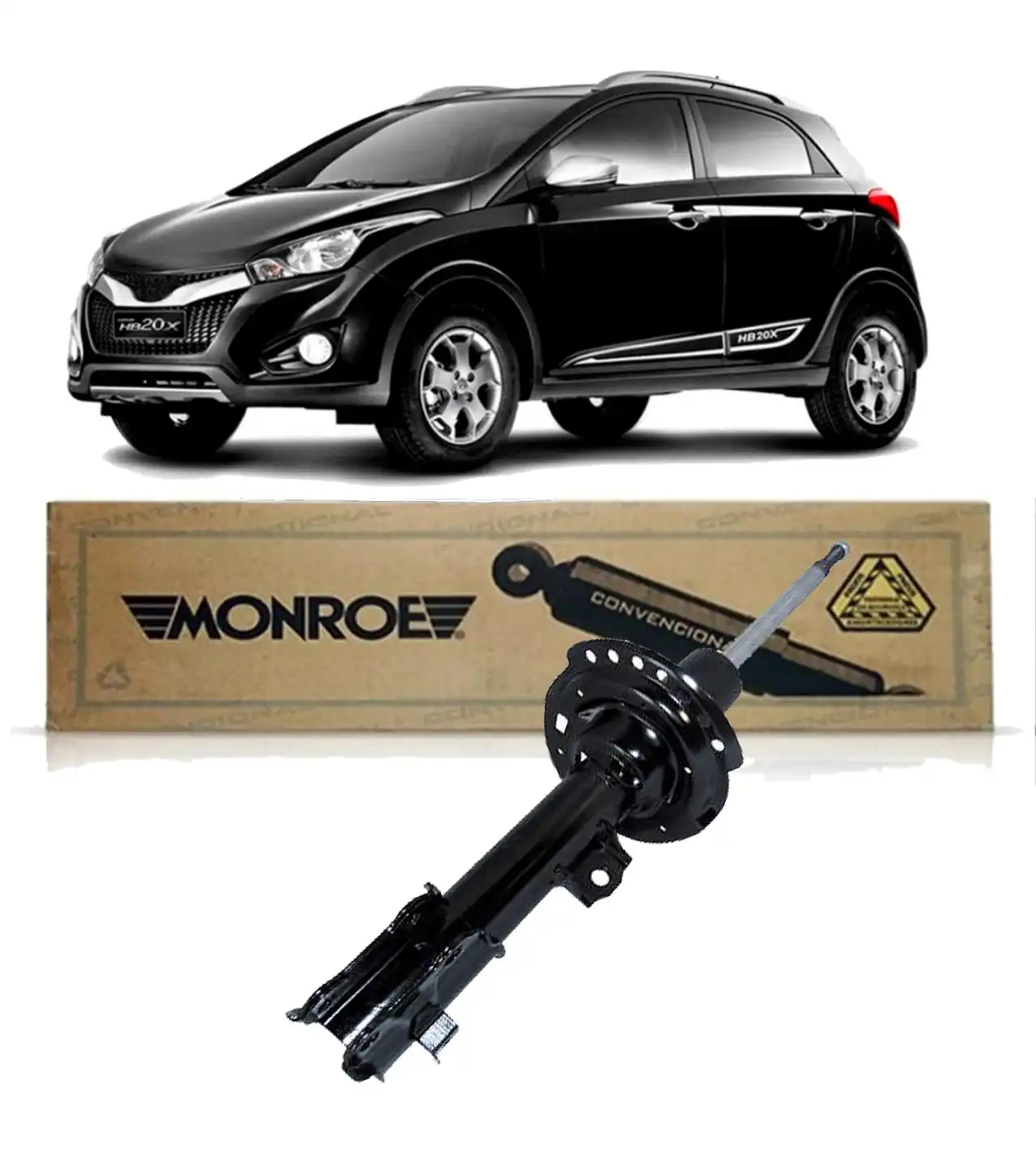 AMORTECEDOR DIANTEIRO HYUNDAI HB20X 1.6 2013 A 2019 ESQUERDO