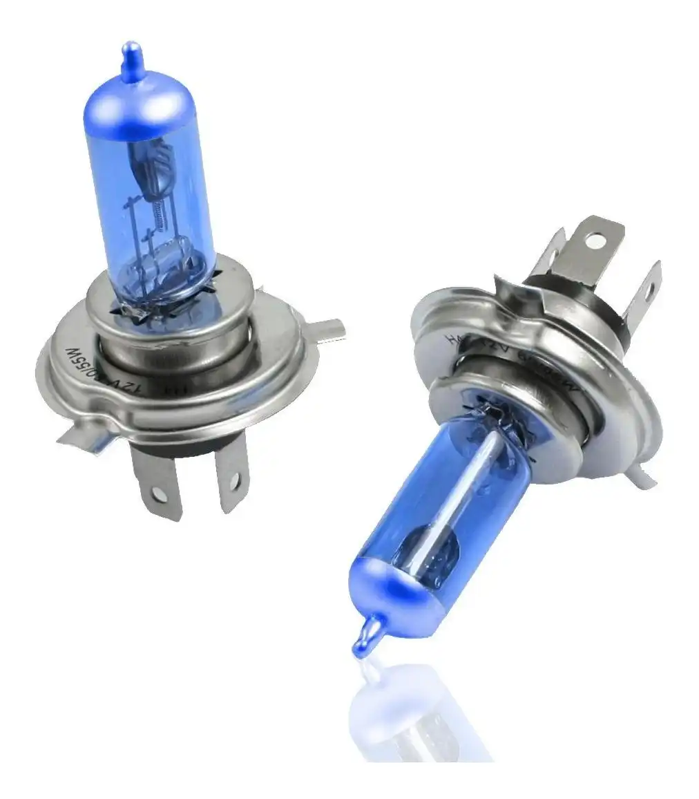 LAMPADA BIODO H-4 55W SUPER BRANCA 12V (8500K) 2 PCS