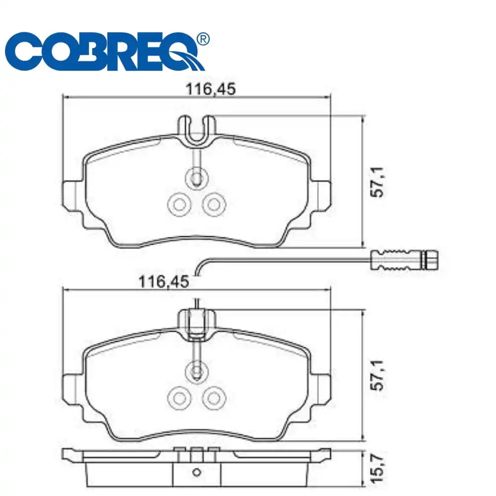 PASTILHA FREIO DIANTEIRA MERCEDES CLASSE A 140 1997/ COM ALA