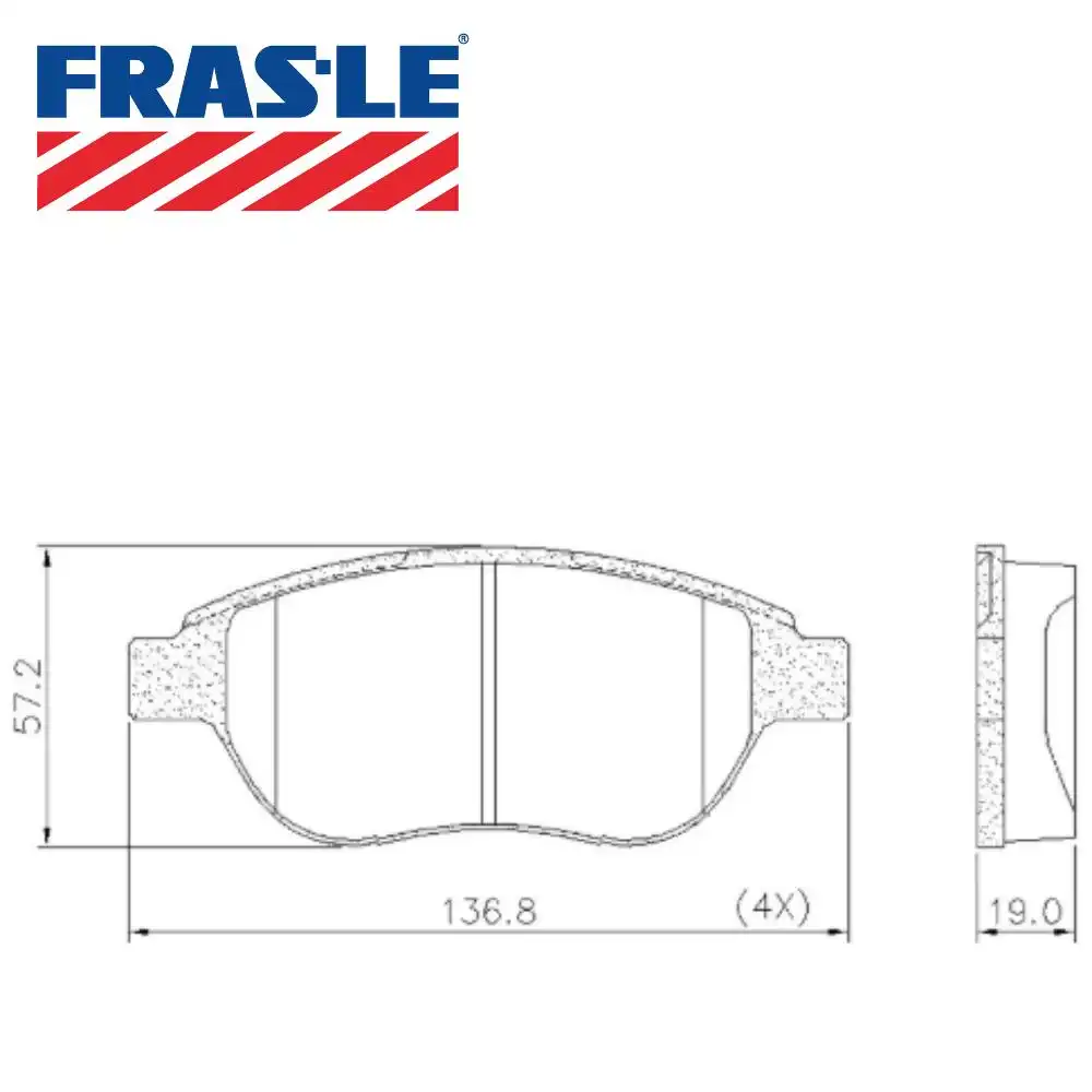 PASTILHA FREIO DIANTEIRA CITROEN C4 PALLAS 2002/