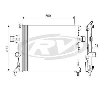 RADIADOR ASTRA 1.8 2.0 8V 16V 1999 A 2009 CAMBIO MANUAL