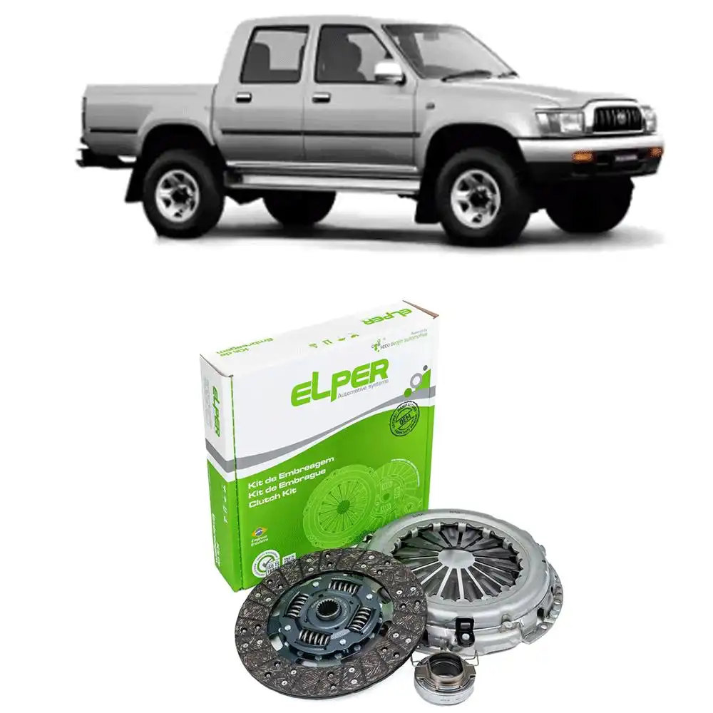 KIT EMBREAGEM TOYOTA HILUX 3.0 8V 1997 A 2004 COM ROLAMENTO