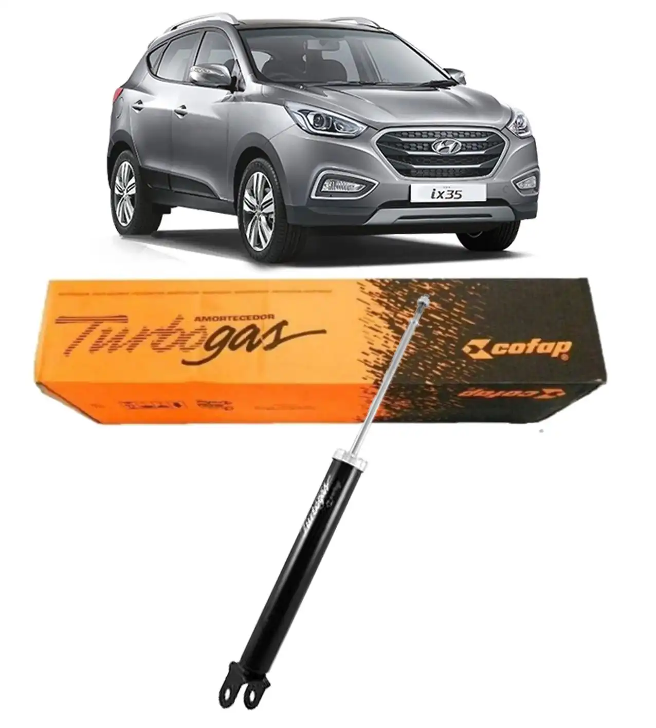 AMORTECEDOR TRASEIRO HYUNDAI IX35 4X2 2010 A 2020