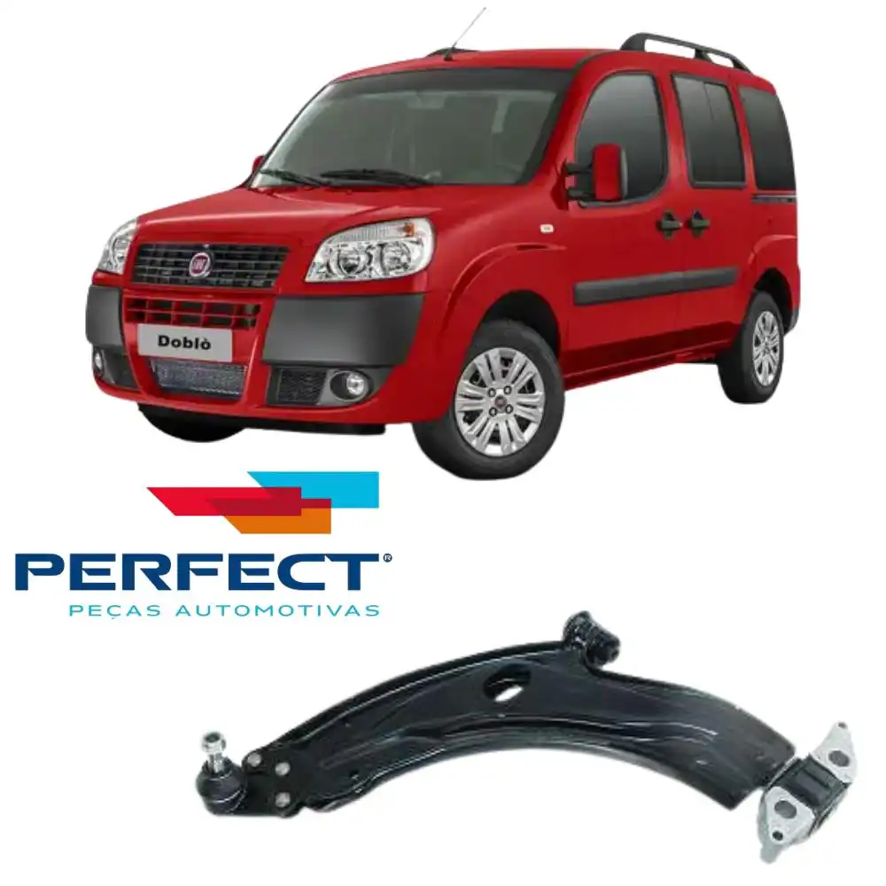 BANDEJA DIANTEIRA FIAT DOBLO 2004 A 2015 ESQUERDA COM PIVO