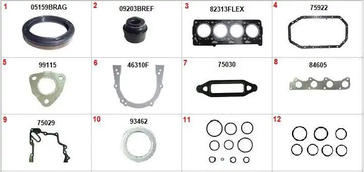 JUNTA MOTOR GOL POWER 1.0 8V FOX 1.0 8V 03/ C/RETENTOR