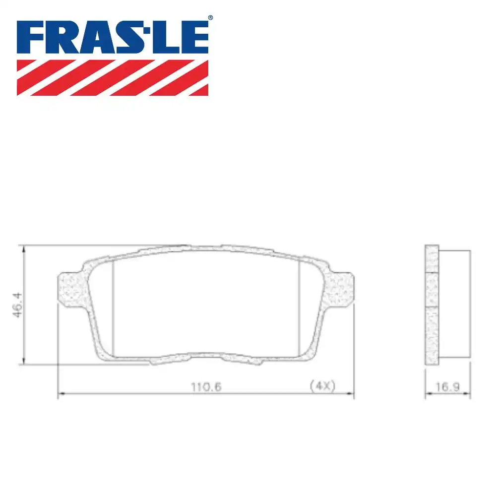 PASTILHA FREIO TRASEIRA EDGE 3.5L V6 2008 A 2010