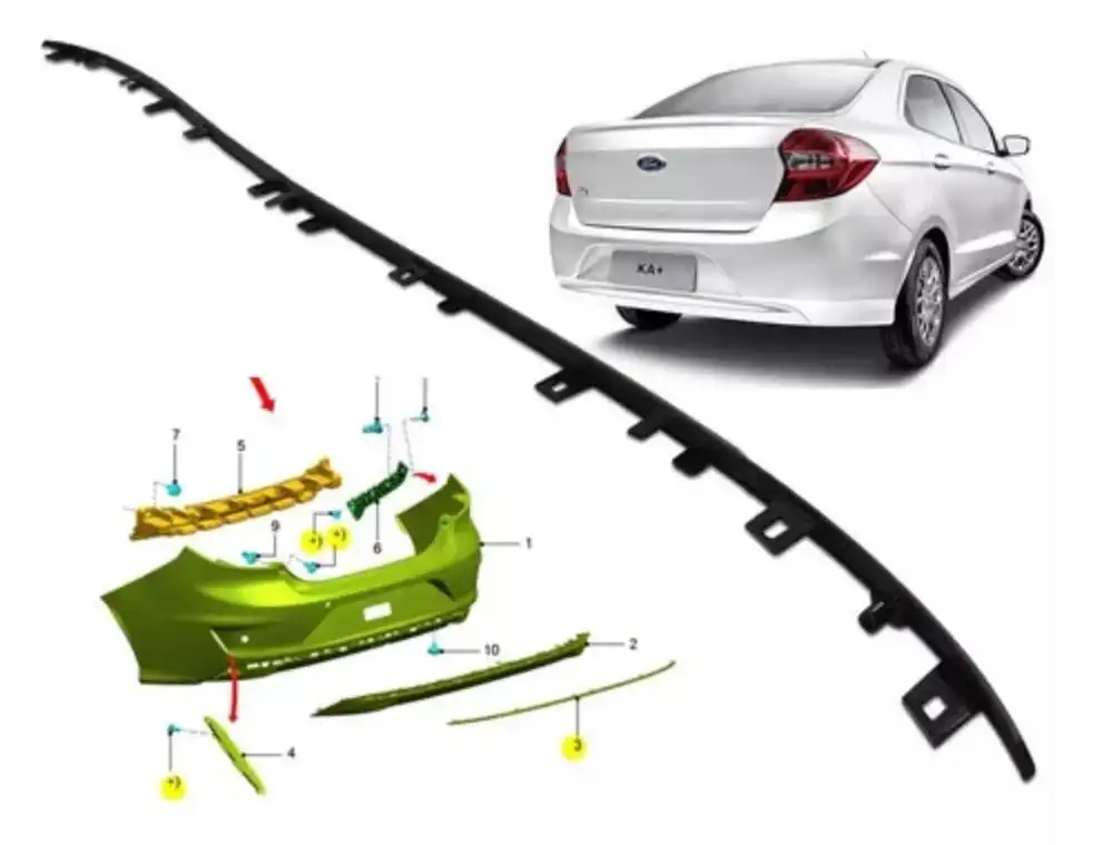 FRISO PARACHOQUE TRASEIRO KA SEDAN 2018 A 2021