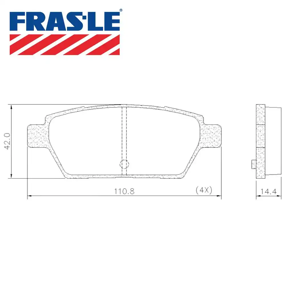 PASTILHA FREIO TRASEIRA FUSION 2006 A 2012