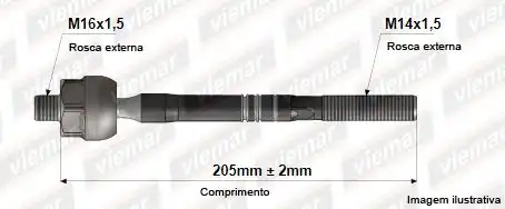 BARRA AXIAL RENAULT DUSTER 2011/