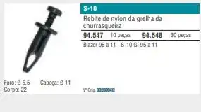 GRAMPO GRADE VENTILACAO CAPO S-10 95/10