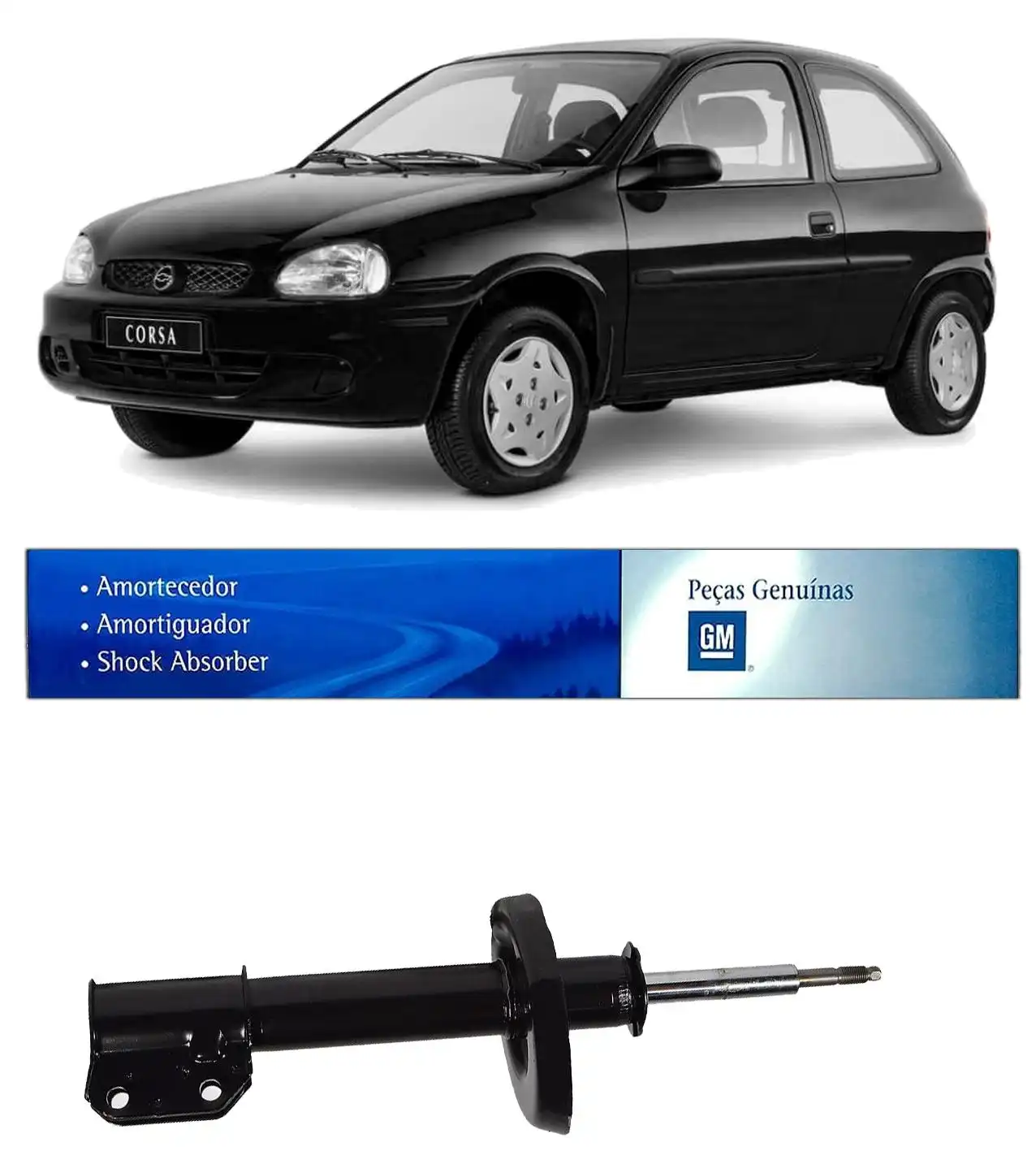 AMORTECEDOR DIANTEIRO CORSA 1994 A 2002