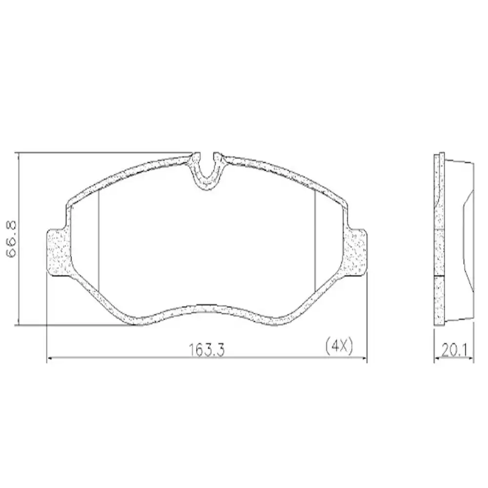 PASTILHA FREIO DIANTEIRA SPRINTER 311 2012 ACIMA