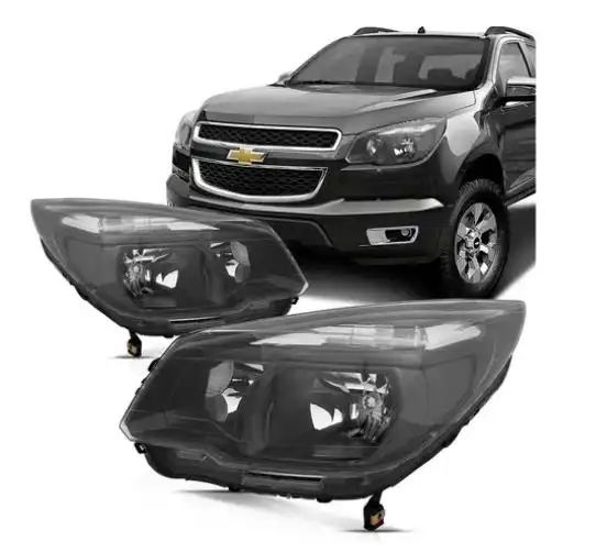 FAROL S-10 LT 2012 A 2016 DIR C/ MASCARA NEGRA S/ PROJETOR