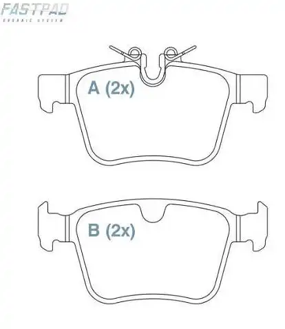 PASTILHA FREIO TRASEIRA LAND ROVER DISCOVERY SPORT 2.0 2.2