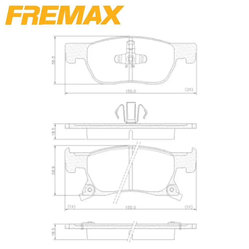 PASTILHA FREIO DIANTEIRA CRUZE 1.4 2017/