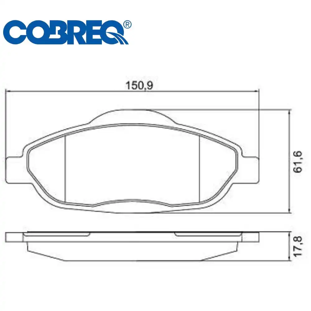 PASTILHA FREIO DIANTEIRA PEUGEOT 308 1.6 16V 2007/