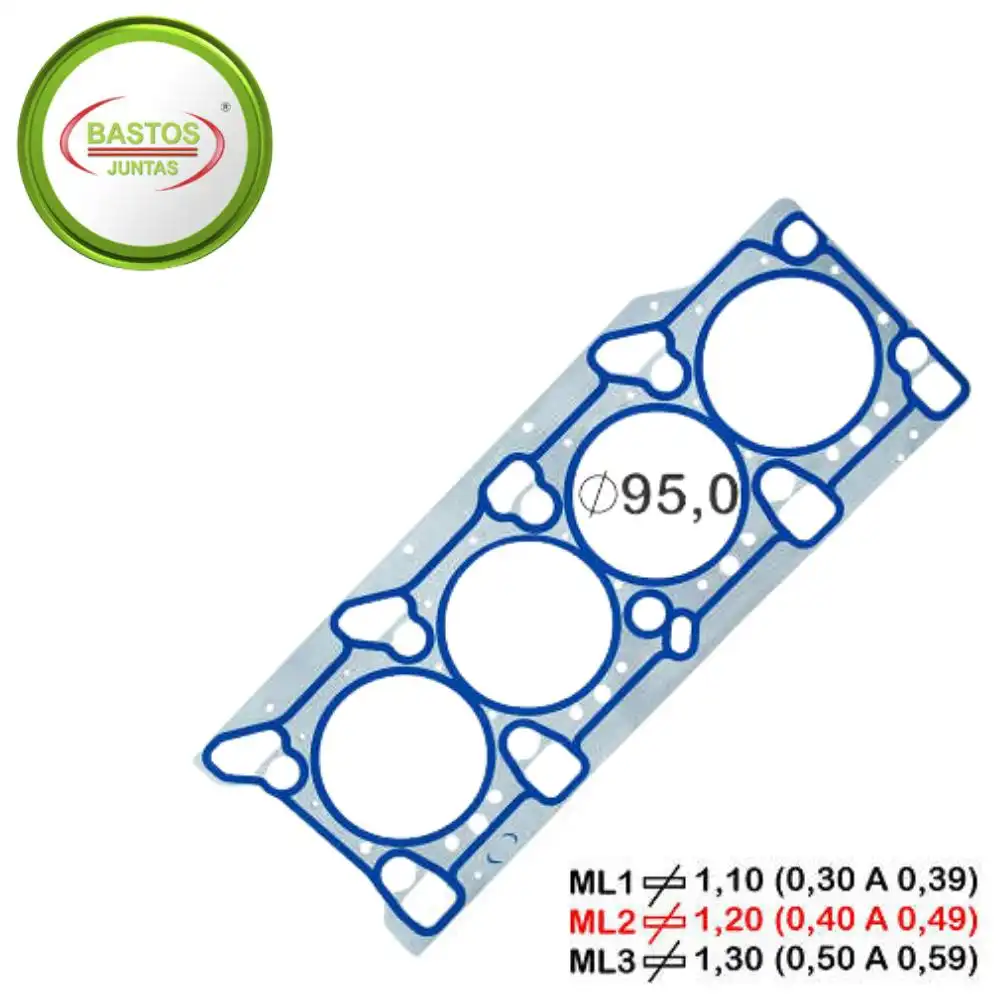 JUNTA CABECOTE S-10 2.8 16V 2012 ACIMA METAL 2 PIC