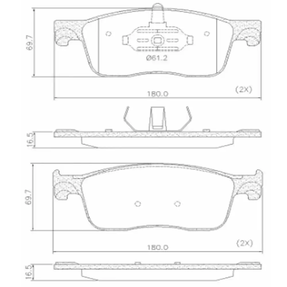PASTILHA FREIO DIANTEIRA PEUGEOT EXPERT 1.6 2018 EM DIANTE