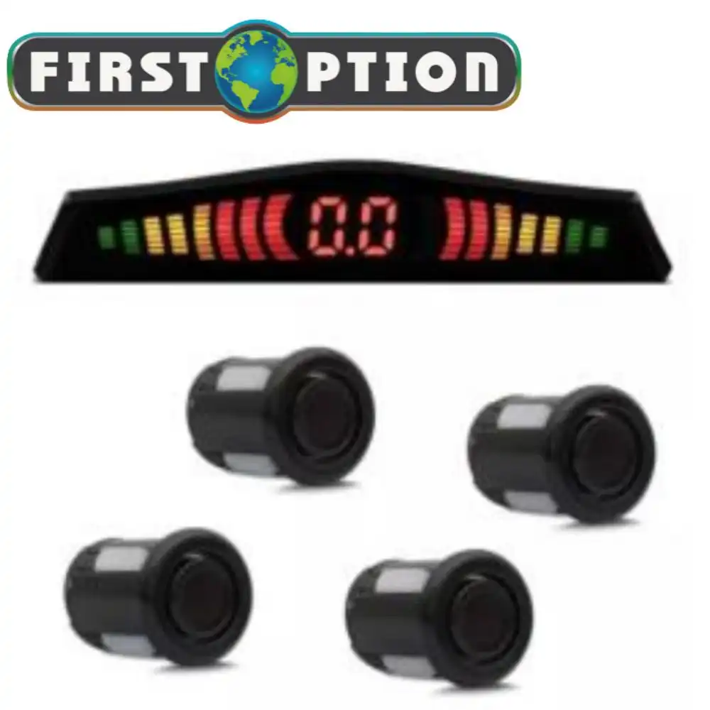 SENSOR ESTACIONAMENTO UNIVERSAL 4 SENSOR PRETO C/ DISPLAY