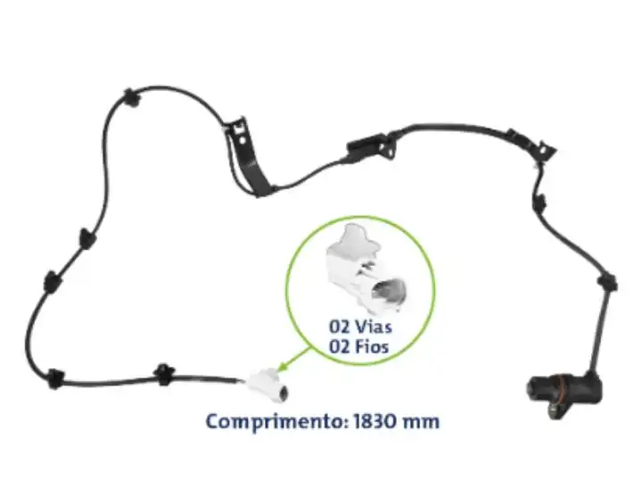 SENSOR ABS DIANTEIRO TOYOTA HILUX 3.0 2005 A 2015 DIR