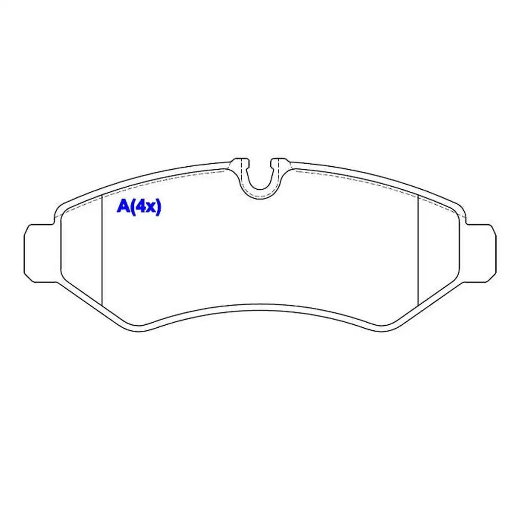 PASTILHA FREIO TRASEIRA SPRINTER 314 2018 ACIMA