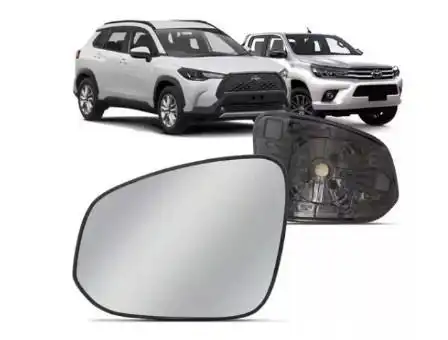 VIDRO ESPELHO HILUX 2016 A 2019 ESQ C/CARCACA
