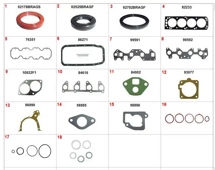 JUNTA MOTOR CORSA MERIVA MONTANA PRISMA 1.4 06/