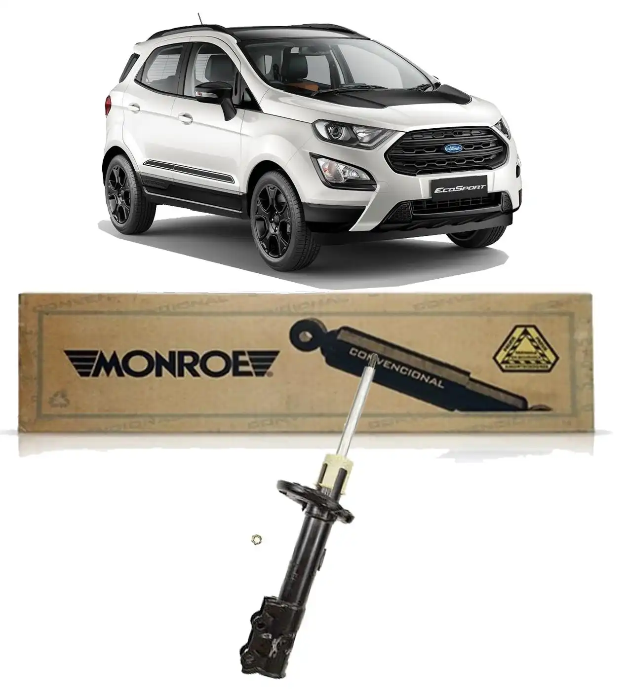 AMORTECEDOR DIANTEIRO ECOSPORT 2012 A 2021 DIREITO