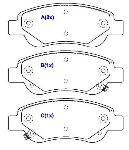 PASTILHA FREIO DIANTEIRA JAC J2 1.4 16V 2012/