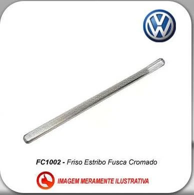 FRISO ESTRIBO FUSCA CROMADO