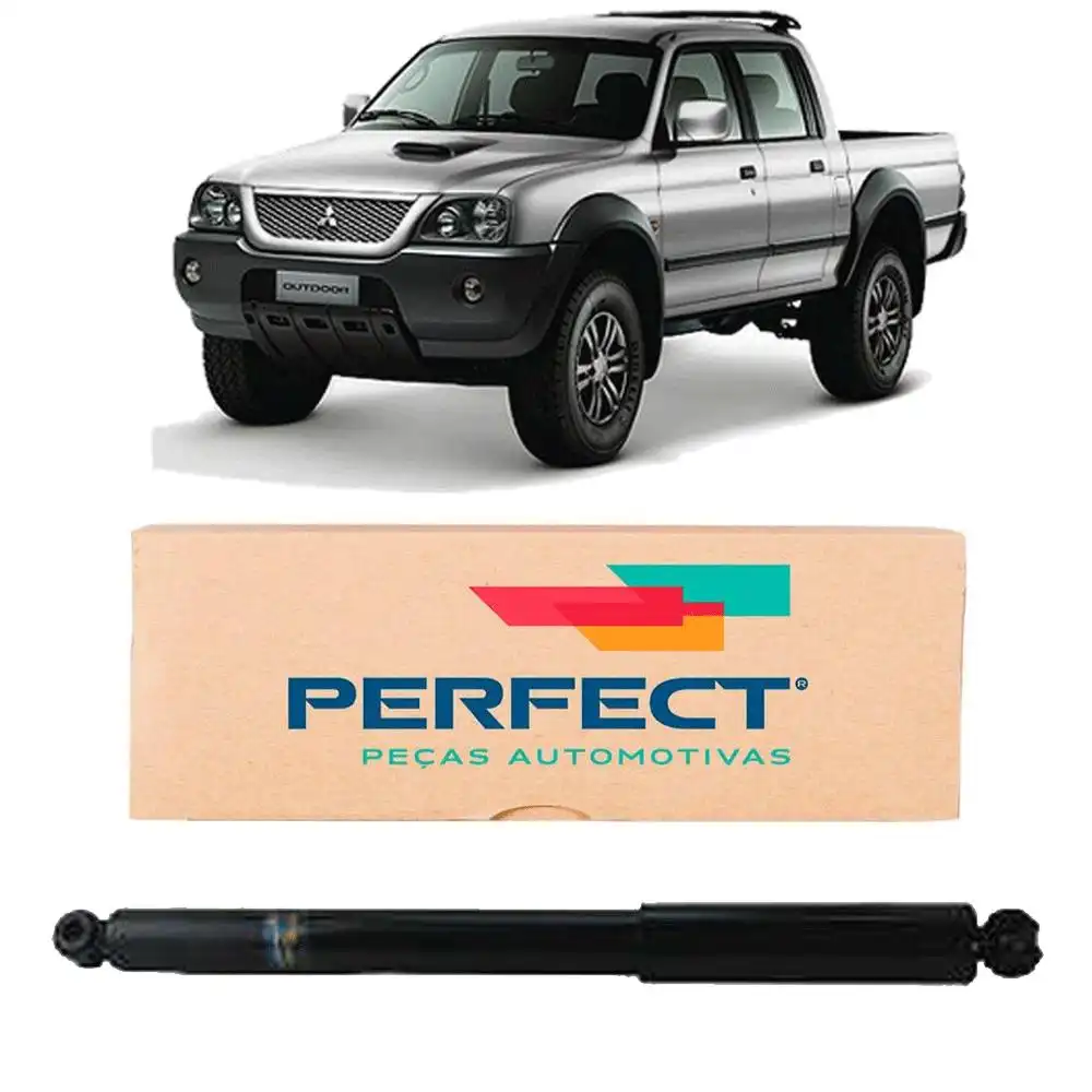 AMORTECEDOR TRASEIRO MITSUBISHI L-200 2004 A 2012 C/ BARRA