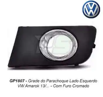 GRADE PARACHOQUE AMAROK 2013/ ESQ CROMADO