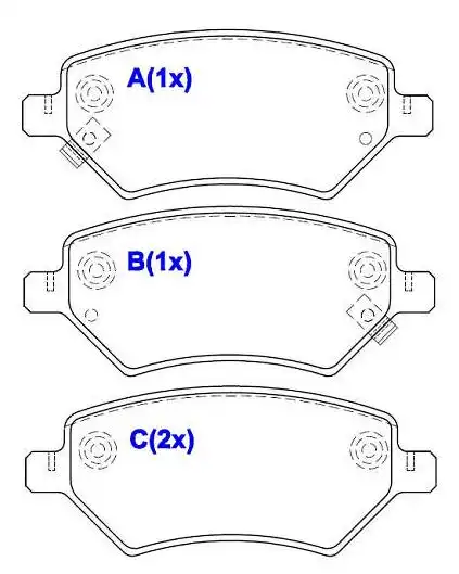 PASTILHA FREIO DIANTEIRA TIGGO 2 ACT 1.5 16V 2018/
