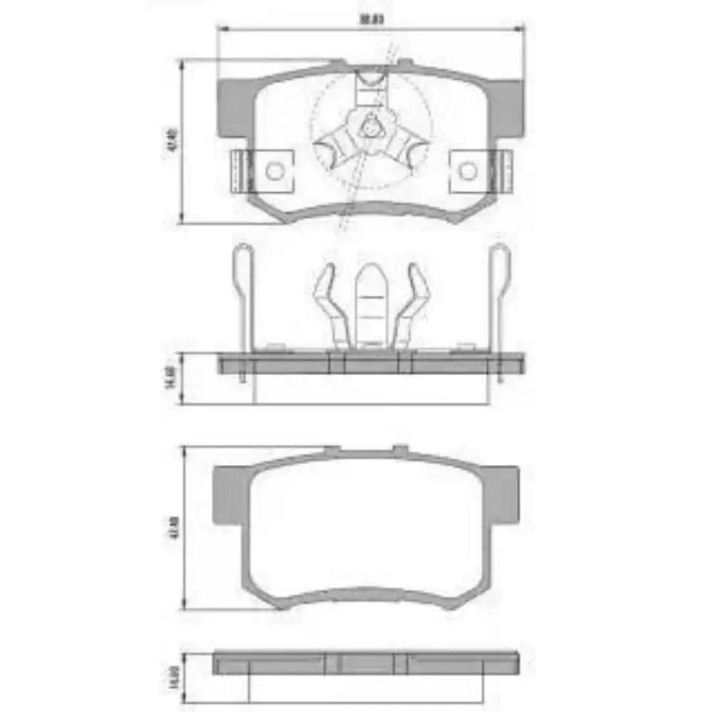 PASTILHA FREIO TRASEIRA HONDA CR-V ELX 2.0 2010